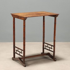 Table Basse Ancienne Érable Italie Fin du XIXe Siècle Originale