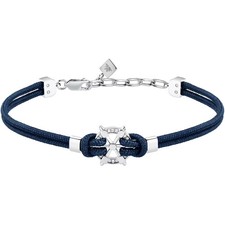 Bracciale uomo/ragazzo gioielli Morellato linea Versilia SAHB20 cordoncino blu