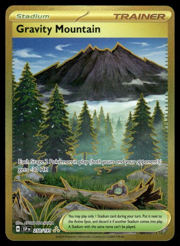 Gravity Mountain 250/191 Hyper Rare Surging Sparks EN Near Mint