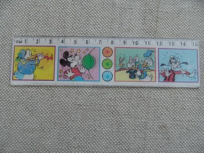 LINEAL - WACKELBILD - Disney Donald Goofy Wackelbildlineal Stundenplan - D2