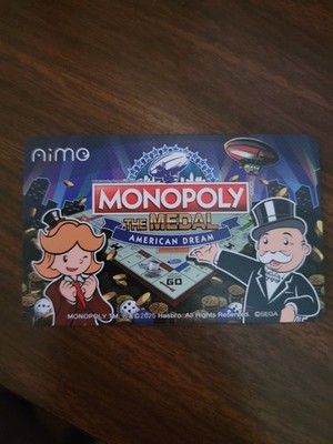 Brand New Sega Aime Card Monopoly the Medal American Dream