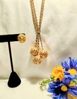 Judy Lee Vintage Signed Goldtone 3 Beaded Necklace and Earrings Set 💛 — photo 4