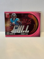 2025 Panini Donruss Elite - Full Throttle Brian Thomas Jr. #2 Pink