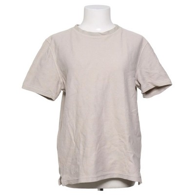 Bershka, T-shirt, Größe: L, Beige, Baumwolle, Einfarbig, Damen #JlO