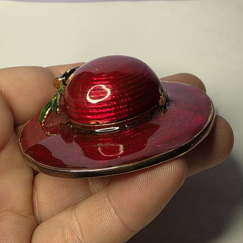 Red Pill Box Brass Hat Heavy Brass - Afbeelding 10 van 12