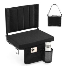 Stadium Seat for Bleachers with Back Support, Portable Bleacher Seat with Wide