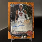 2025-26 Bowman Mega Box Cotie McMahon Orange Wave Chrome Refractor Auto /25