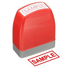 Sample Notice Stamp, Office Stamp Pre Inked Stamp, Red