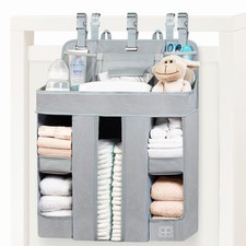 Premium Hanging Diaper Caddy Organizer   Nursery Storage Caddy for Baby Essen...