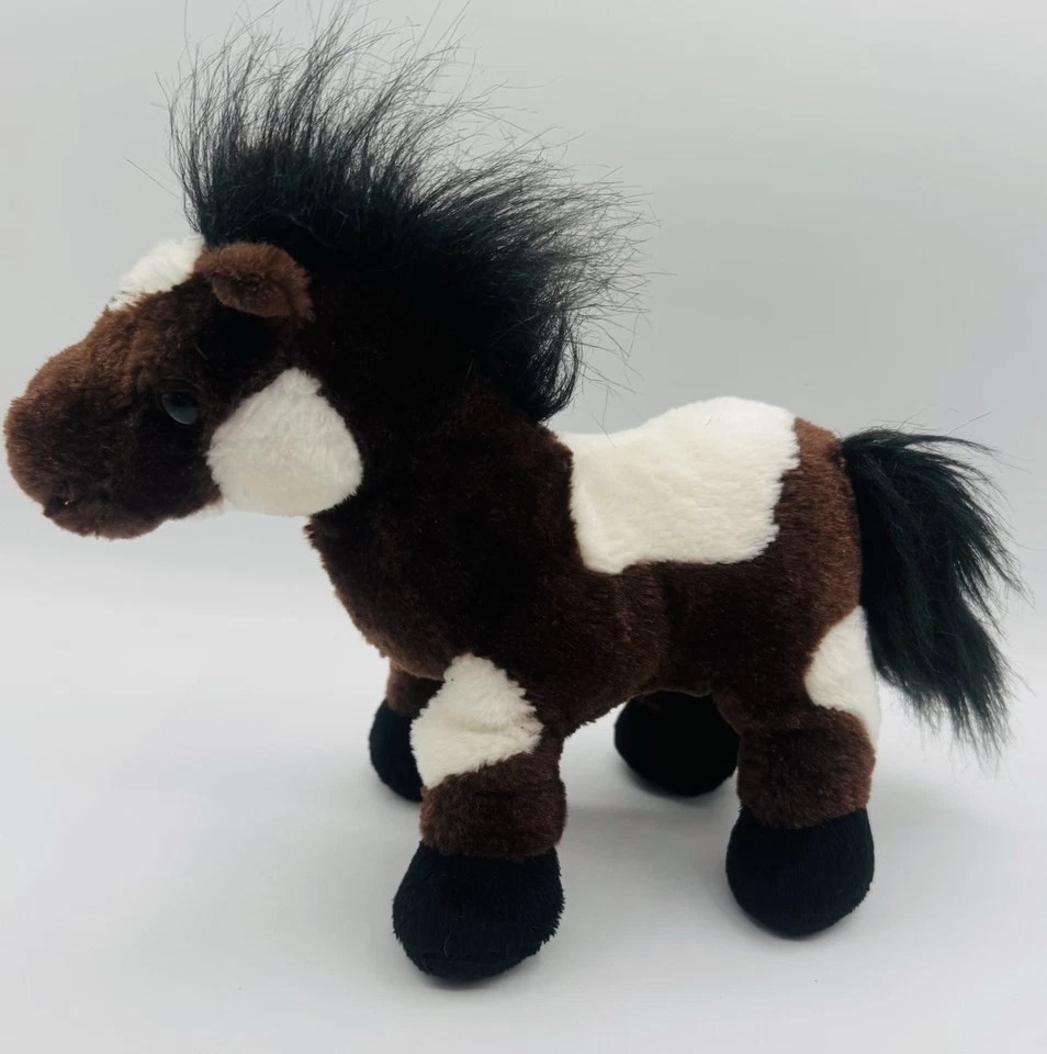 Webkinz Ganz Plush HM147 Pinto Brown White Horse No Code Stuffed Animal 2008 - Image 3 of 4