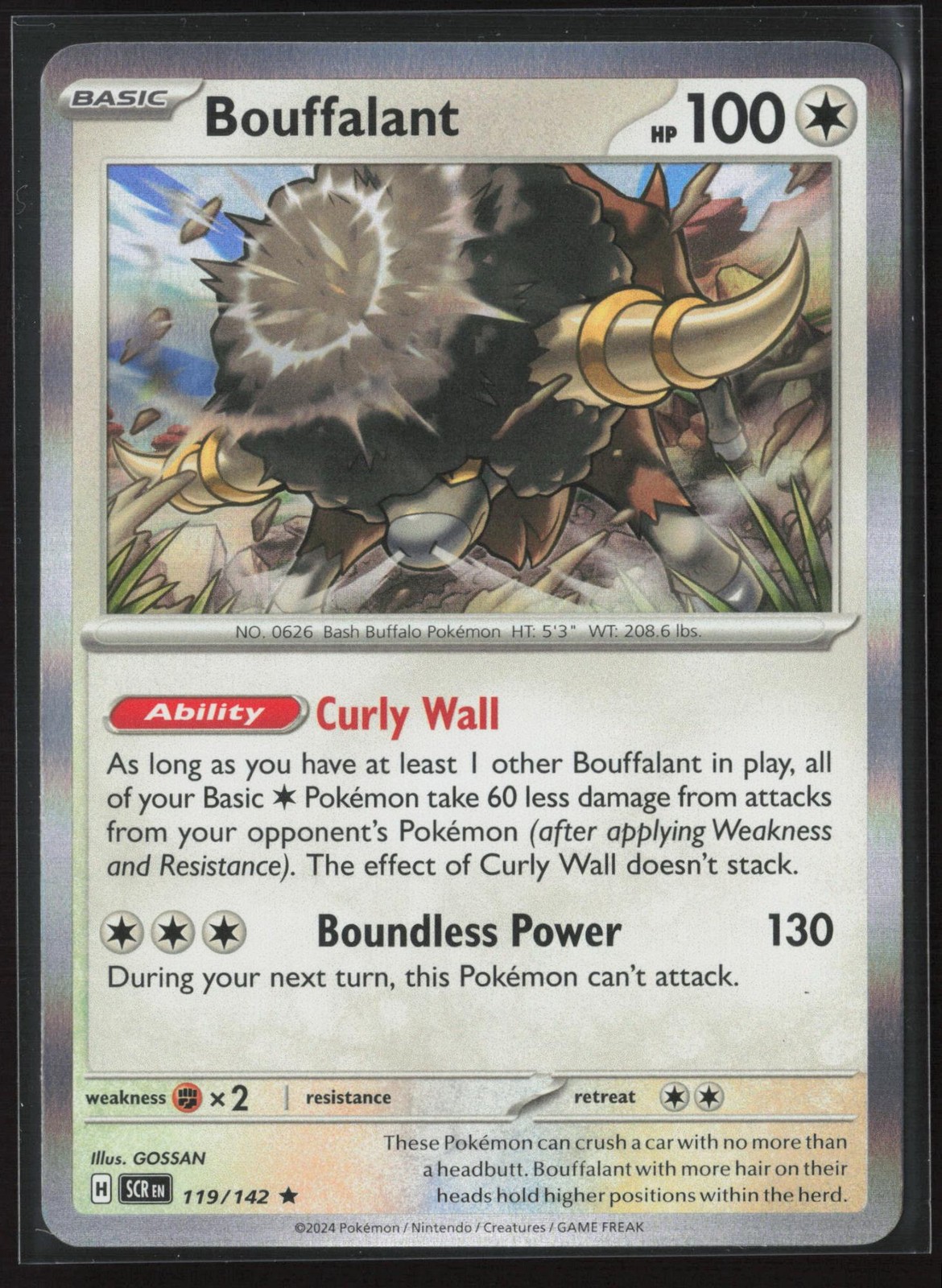 Bouffalant 119/142 Rare Deck Exclusives Near Mint