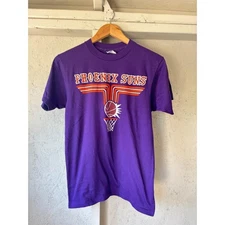 Vintage 80s Phoenix Suns T Shirt Size M Hanes Beefy WNBA Fits XS S 0118