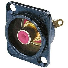 Cinch Stecker Neutrik NF2DB2 Buchse schwarz/rot Cinchstecker Cinch-Stecker NEU