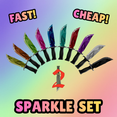   MM2 SPARKLE SET | SPARKLE 1-10 | ALL 10 SPARKLES | MURDER MYSTERY 2  
