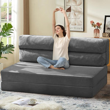 Folding Sofa Bed, Convertible Sleeper Chair with Pilow Foldable Matress, 2 in 1