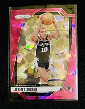 2024-25 Panini Prizm Jeremy Sochan Pink Ice Prizm #23 San Antonio Spurs