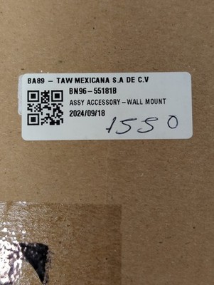Samsung No Gap Wall Mount Kit BN96-55181B Unused In Box