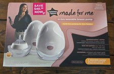 Tommee Tippee Made for Me In-Bra Wearable Electric Double Breast Pump NEW