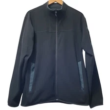 ARC'TERYX Polartec Micro-Fleece Jacket Lightweight Men's Size Large Black Green