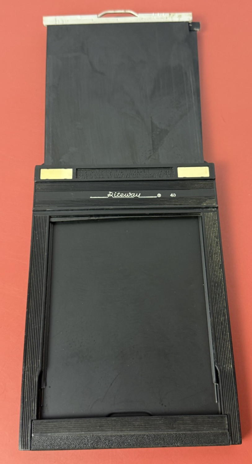 3x Graphic Riteway 4x5 sheet film holders #1284  Graflex