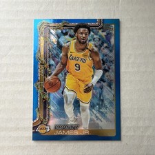 2025-26 Topps Holiday - Bronny James #H121 Holiday Metallic Blue Glitter