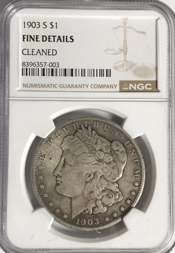 1903 S MORGAN $1 "NGC FINE, DETAIL" - VERY ATTRACTIVE SAN FRANICISCO COIN👍👍