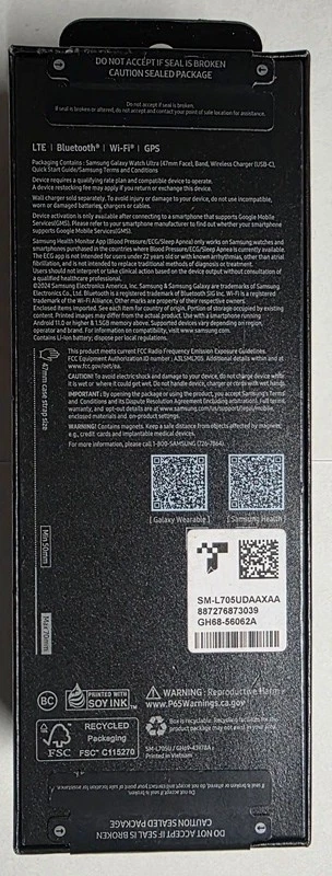 Samsung Galaxy Watch Ultra Titanium Smartwatch 47mm LTE - Titanium Gray - 2025 - Image 3 of 3