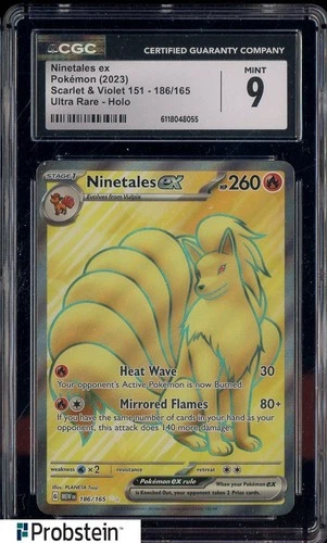 2023 Pokemon MEW EN Ultra Rare #186 Nonetales ex CGC 9 MINT