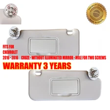 Pair Sun Visor Fits Chevy CRUZE 2016 Left+Right Atmosphere Check Details(Gray)