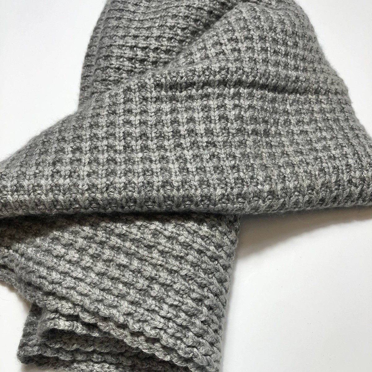 J. Crew wool cashmere blend sweater Knit infinity scarf Gray  display picture 2