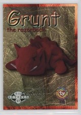 1999 Ty Beanie Babies Series 2 Retired Chase Green Grunt the Razorback #278 d8k