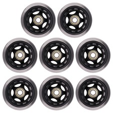Inline Skate Wheels with Bearings, 3 Inch Roller Blade Wheels 76mm Outdoor an...
