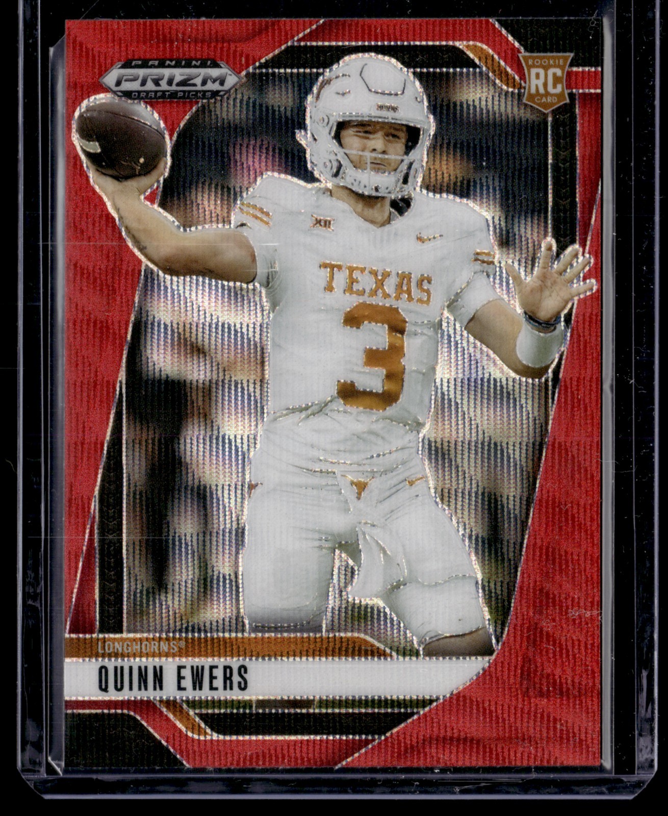 2024 Panini Prizm Draft Picks Rated Prospect Red Wave SP Quinn Ewers