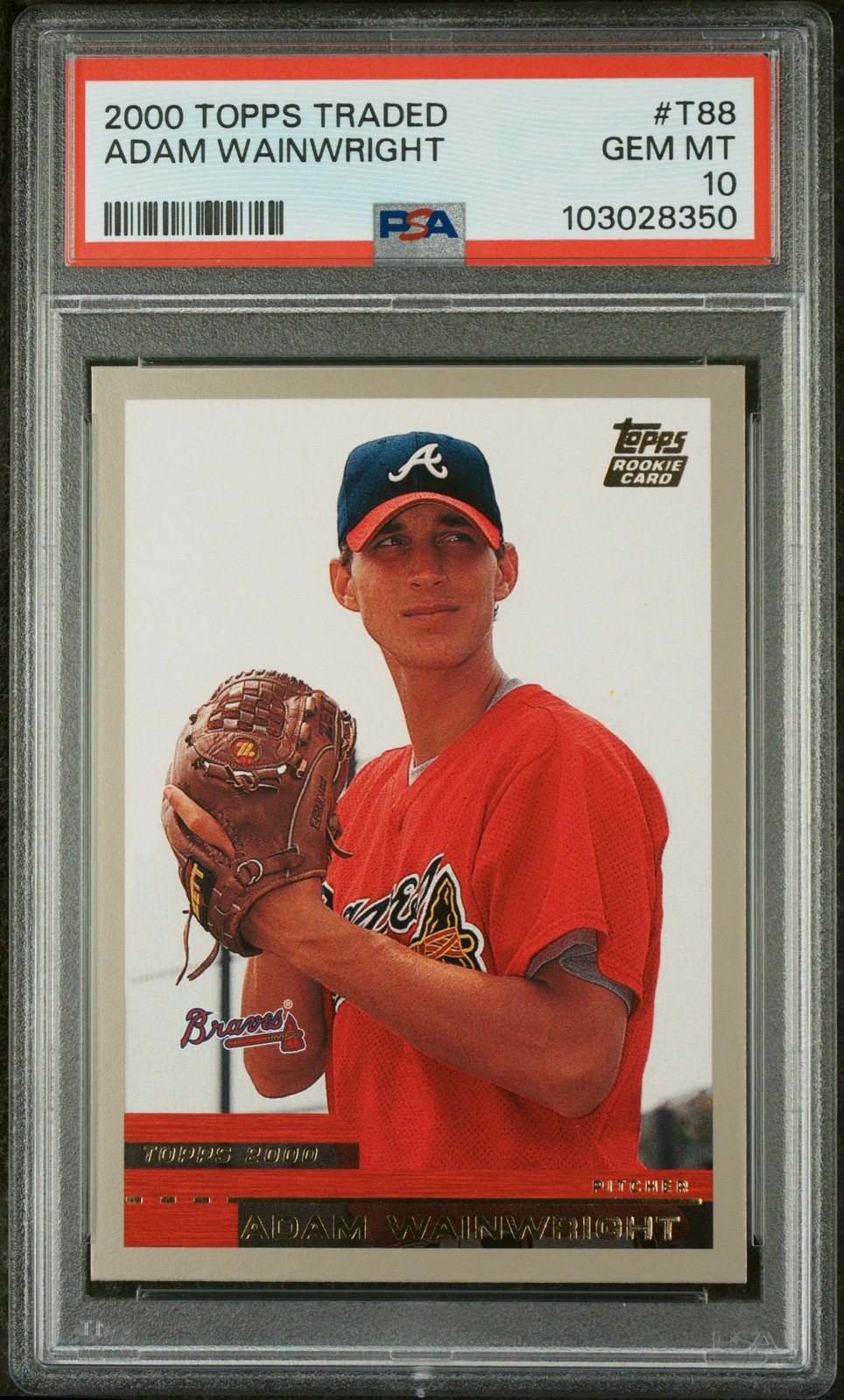 2000 TOPPS TRADED #T88 ADAM WAINWRIGHT PSA 10