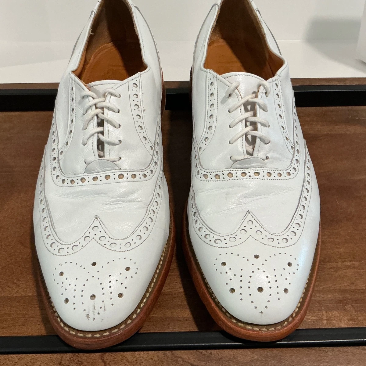 Johnston & Murphy Oxford White Dress Shoes for Men for sale 