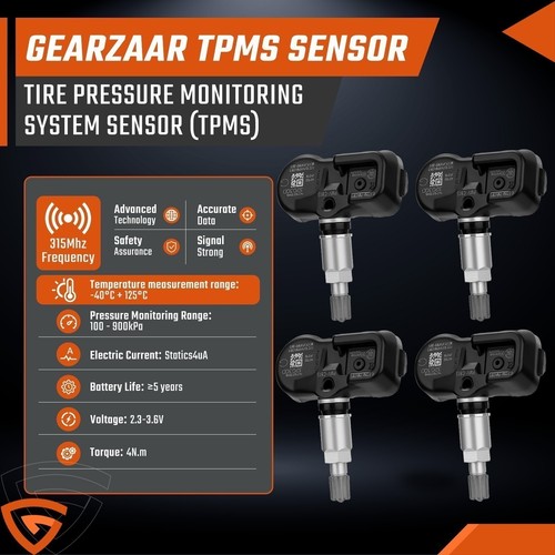 Set of 4PCS TPMS 40700-JK01B Tire Pressure Sensor For Infiniti FX35 FX45 FX50G35 - Picture 4 of 17
