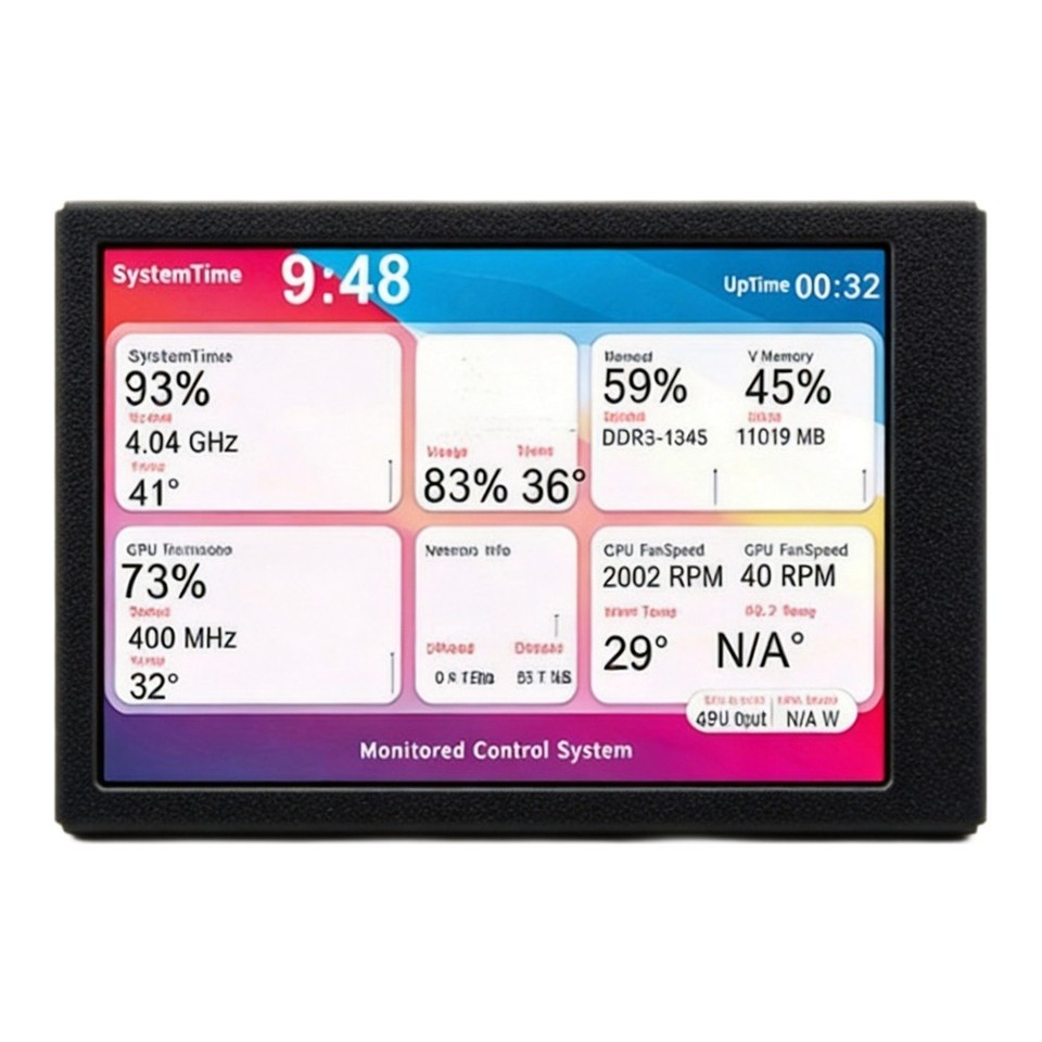 3.5 Inch Secondary Screen For Real-time Monitoring One-cable Connection ...