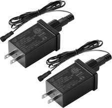 2 Pack 12V DC 1A Yard Inflatable Adapters Replacement, Class 2 Power Supply Adap