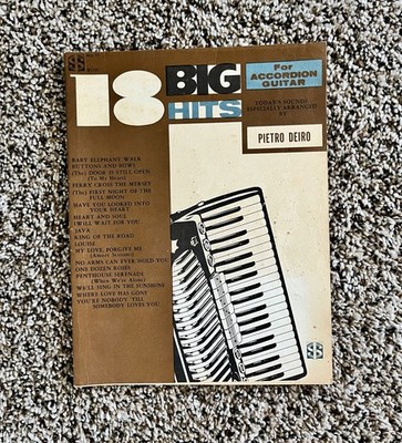 18 Big Hits For Accordion And Guitar Book No 11 Music Sheets