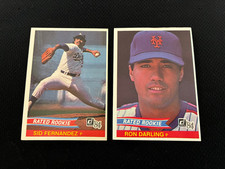 RON DARLING ROOKIE & SID FERNANDEZ RC 1984 DONRUSS NY METS BASEBALL CARD. rookie card picture