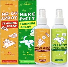Dog Potty Spray Set, No-Go Spray Here Potty Training Spray 3.38 oz, 2 Pack