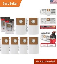 Vacuum Filter Bags 2.5 Gallon 6 Pack for Shop Vac Dust Collection