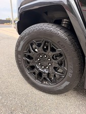 22" Gloss Black Hummer EV, Zero Rash, OEM 8x165 Wheels Rims Tires Goodyear 14094
