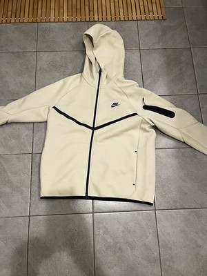Nike Sportswear Tech Fleece Hoodie Men's Medium Khaki Brown Full Zip CU4489-247