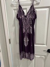 Urban Mango Spaghetti Strap Women's Large Purple Sun Dress