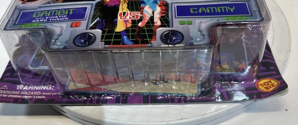 1998 Toybiz X-Men vs Street Fighter Gambit vs CAMMY videogame superstars (22I) - Imagem 4 de 4