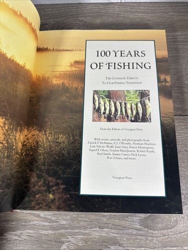 100 Years Of Fishing Book Measures 12”x9” Stories, Artwork, Photographs Color - Picture 4 of 10