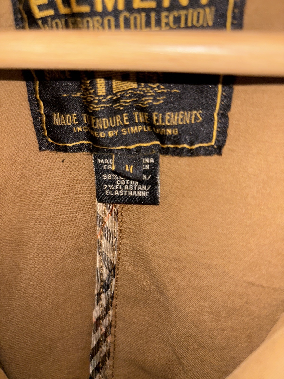 Element Wolfeboro Collection Tan Jacket Size M - image 8