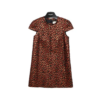 Saint Laurent Leoparden Mini-Kleid 34 Größe 153739522 - Bild 1 von 4