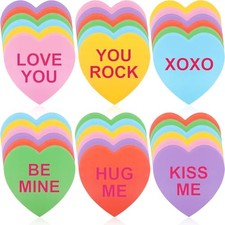 Pcs 6 Inch Large Heart Cutouts Paper Valentine's Day 60 Multi Colors